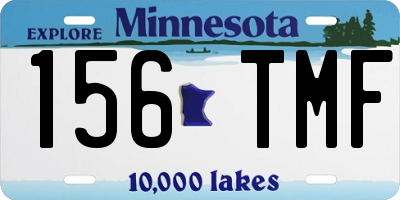 MN license plate 156TMF