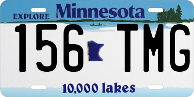 MN license plate 156TMG