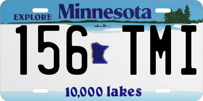 MN license plate 156TMI