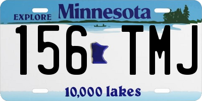 MN license plate 156TMJ