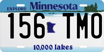 MN license plate 156TMO