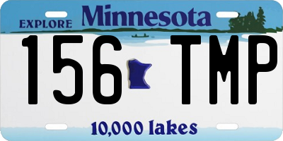 MN license plate 156TMP