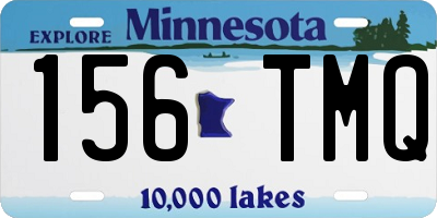 MN license plate 156TMQ