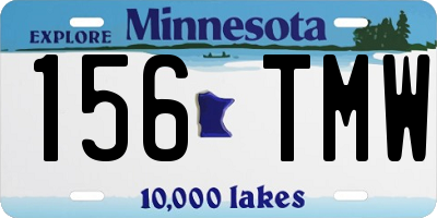 MN license plate 156TMW
