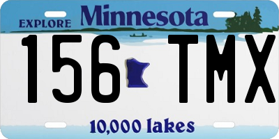 MN license plate 156TMX