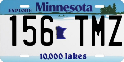 MN license plate 156TMZ