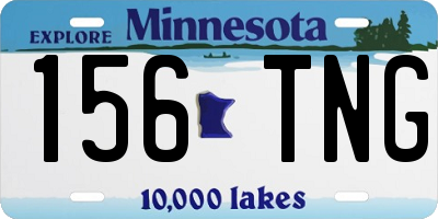 MN license plate 156TNG