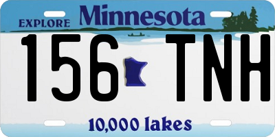 MN license plate 156TNH
