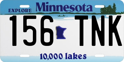 MN license plate 156TNK