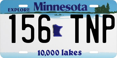 MN license plate 156TNP