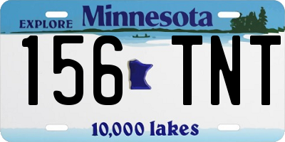 MN license plate 156TNT