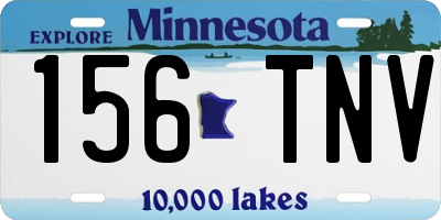 MN license plate 156TNV