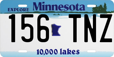MN license plate 156TNZ