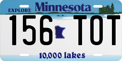MN license plate 156TOT