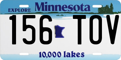 MN license plate 156TOV