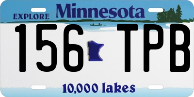 MN license plate 156TPB