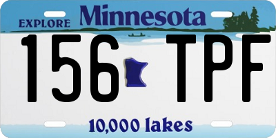 MN license plate 156TPF