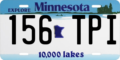 MN license plate 156TPI
