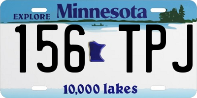 MN license plate 156TPJ