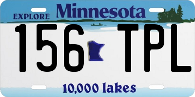 MN license plate 156TPL