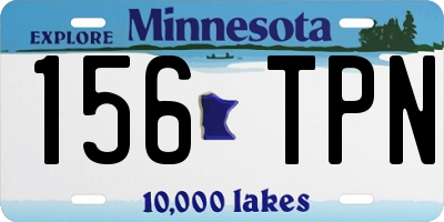 MN license plate 156TPN