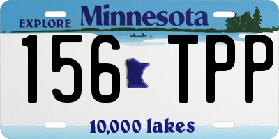 MN license plate 156TPP