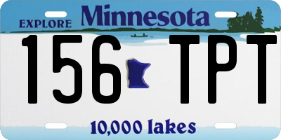 MN license plate 156TPT