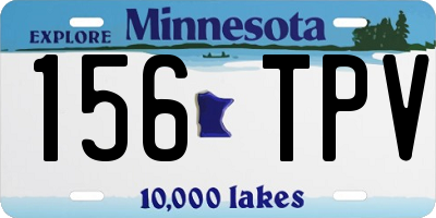 MN license plate 156TPV