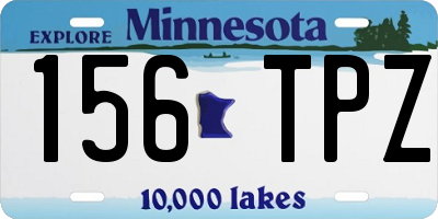 MN license plate 156TPZ