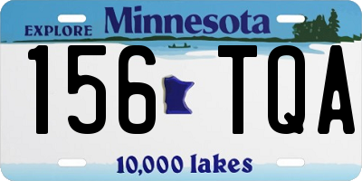 MN license plate 156TQA