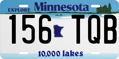 MN license plate 156TQB