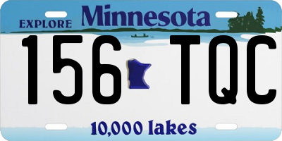MN license plate 156TQC