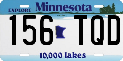 MN license plate 156TQD