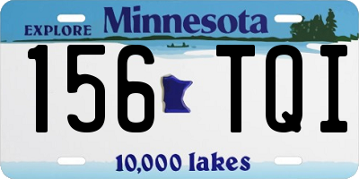 MN license plate 156TQI