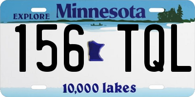 MN license plate 156TQL