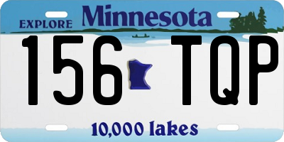 MN license plate 156TQP