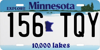 MN license plate 156TQY