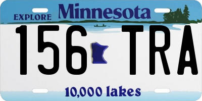 MN license plate 156TRA