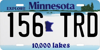 MN license plate 156TRD