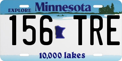 MN license plate 156TRE