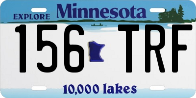 MN license plate 156TRF