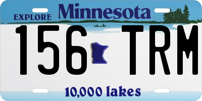 MN license plate 156TRM