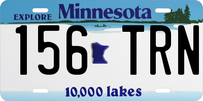 MN license plate 156TRN
