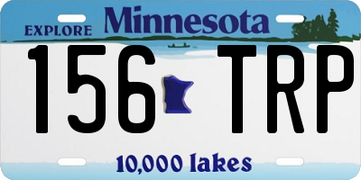 MN license plate 156TRP