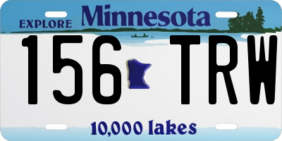 MN license plate 156TRW