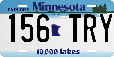 MN license plate 156TRY