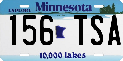 MN license plate 156TSA