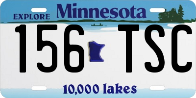 MN license plate 156TSC