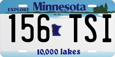 MN license plate 156TSI