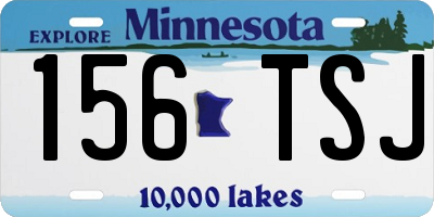 MN license plate 156TSJ